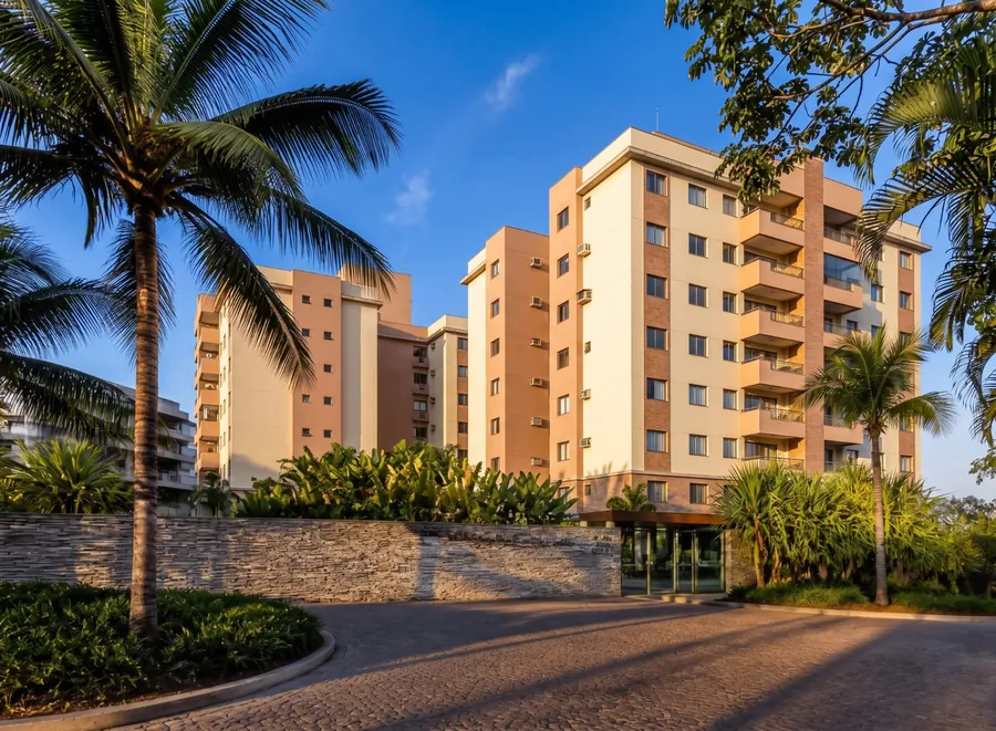 Condomínio residencial moderno no Distrito Federal atendido pela CT Soluções
